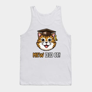 Cat Graduation Tank Top